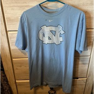 Nike University of North Carolina t-shirt (small black spots on front of shirt)